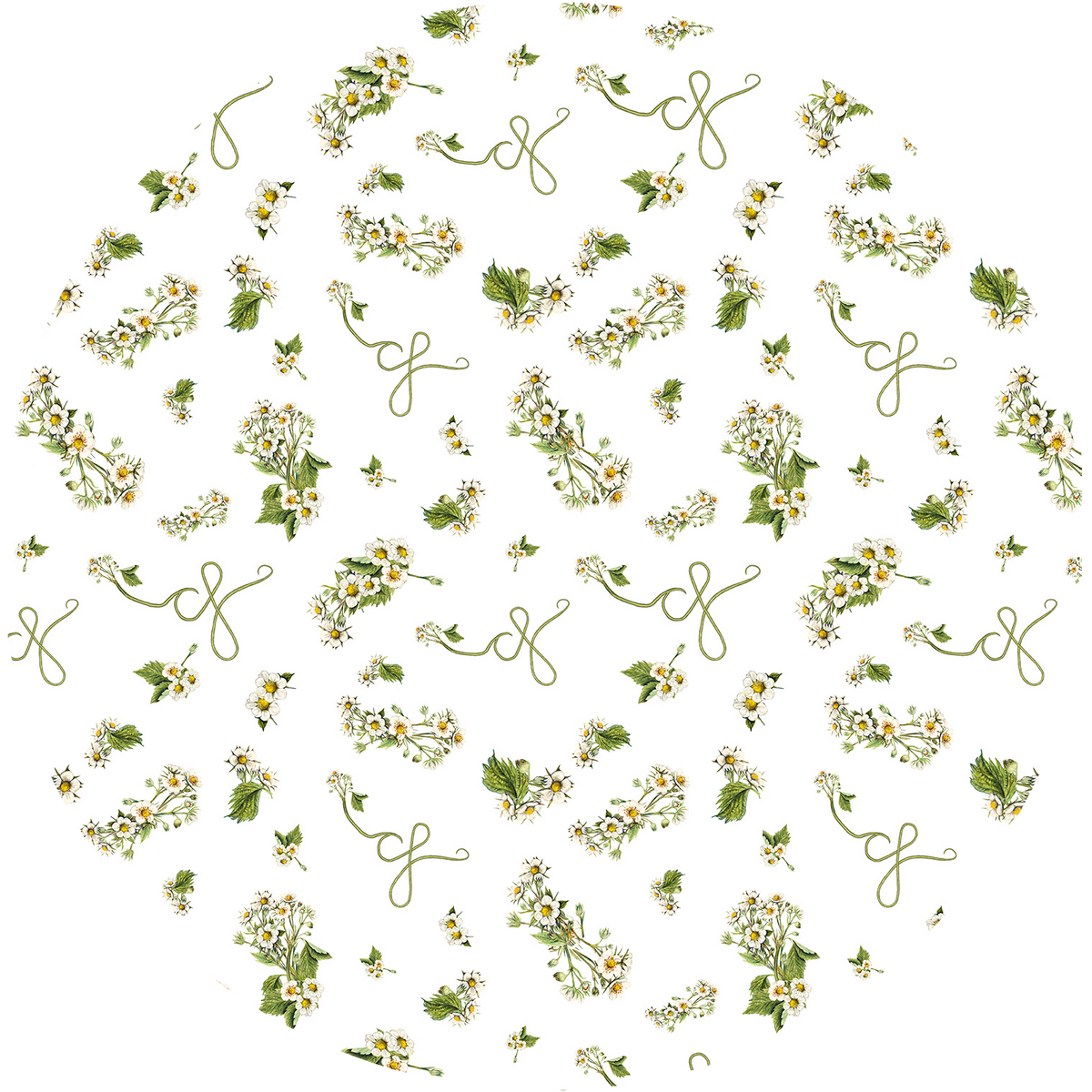 ASYMMETRIC BOW TOP BOTANICAL UTOPIA