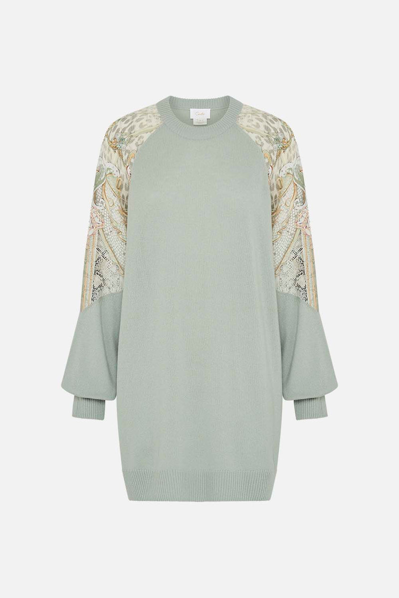 SILK SPLICED SHOULDER JUMPER STANDING OVATION