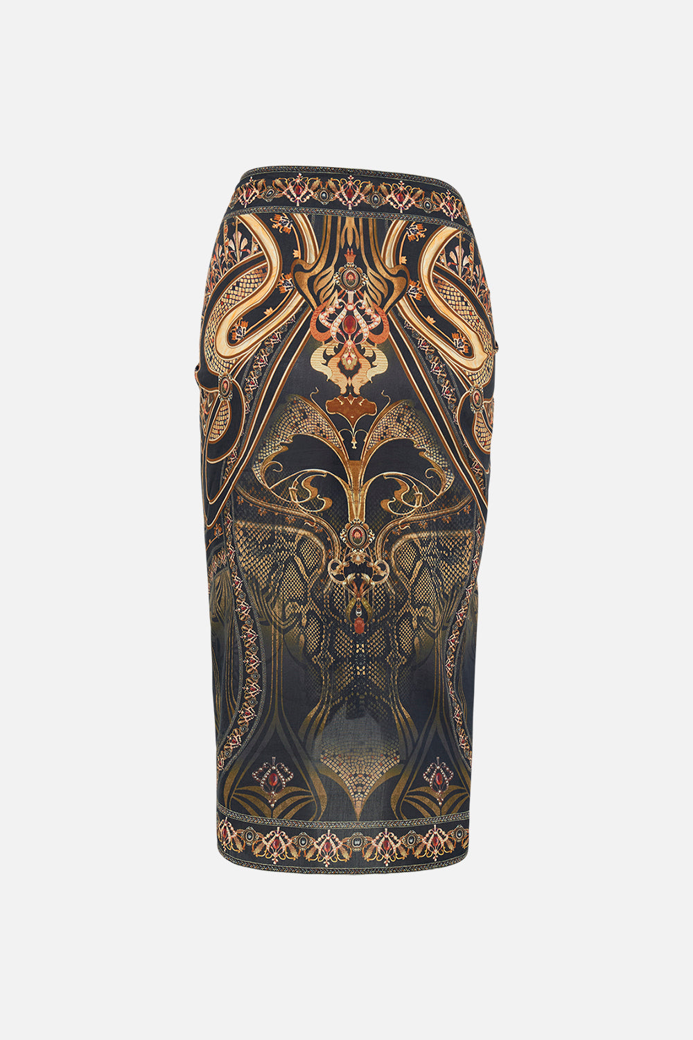 CAMILLA sarong in Nouveau Noir print