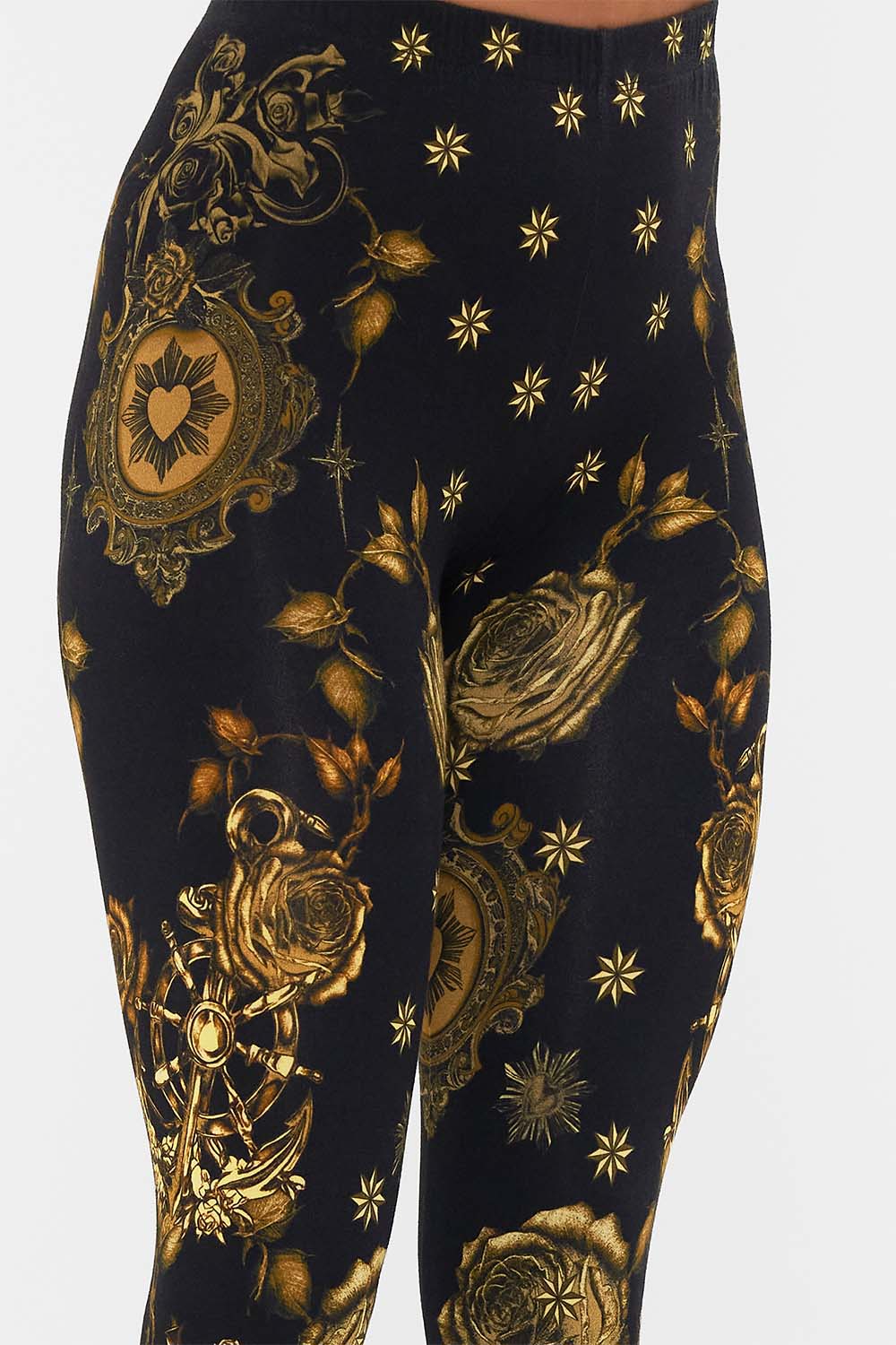 CAMILLA Black Leggings in So Says the Oracle