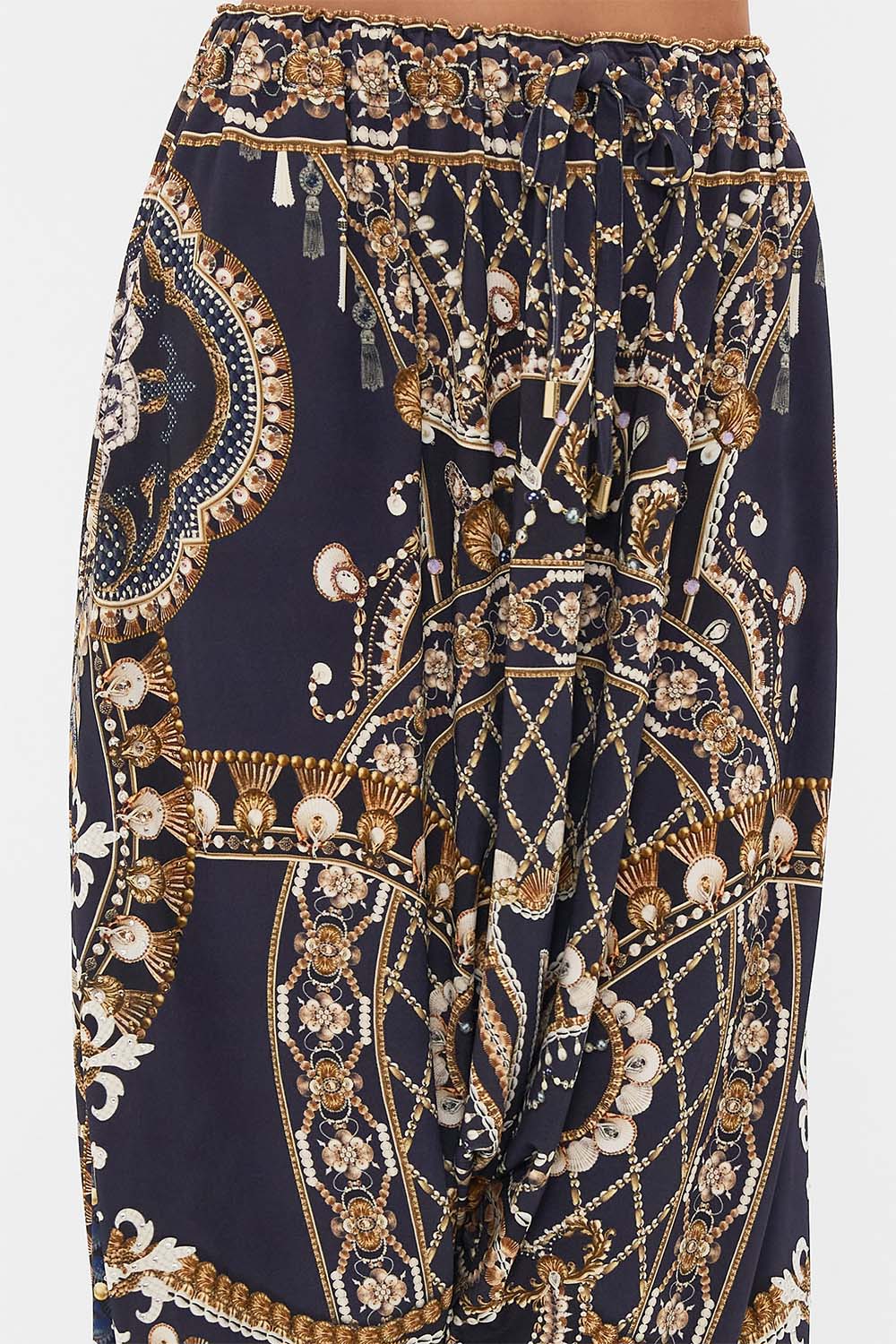 CAMILLA Jersey draped pant in Dance With The Duke print