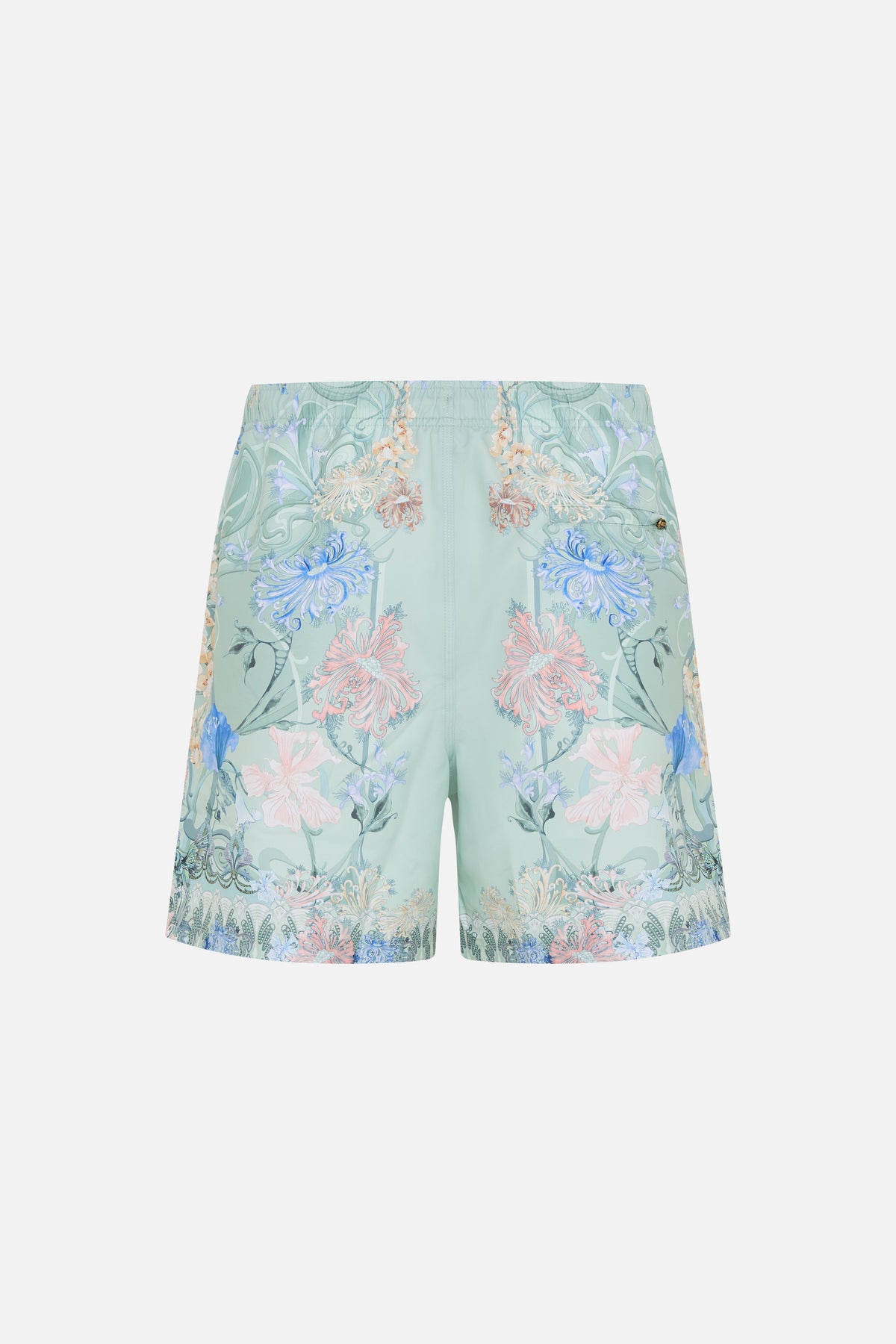 Hotel Franks by CAMILLA black mid length boardshort in Dreaming in Dutch