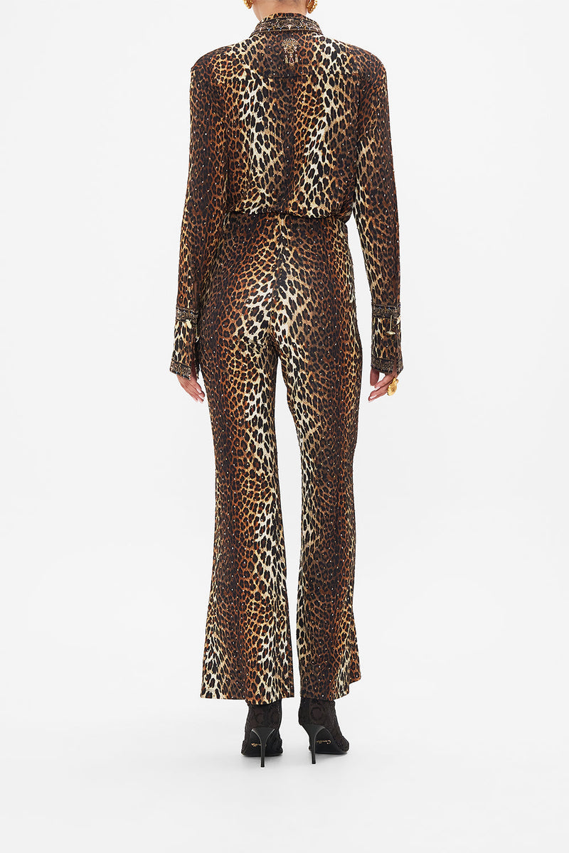 JACQUARD STRAIGHT LEG KNIT PANT AMSTERGLAM