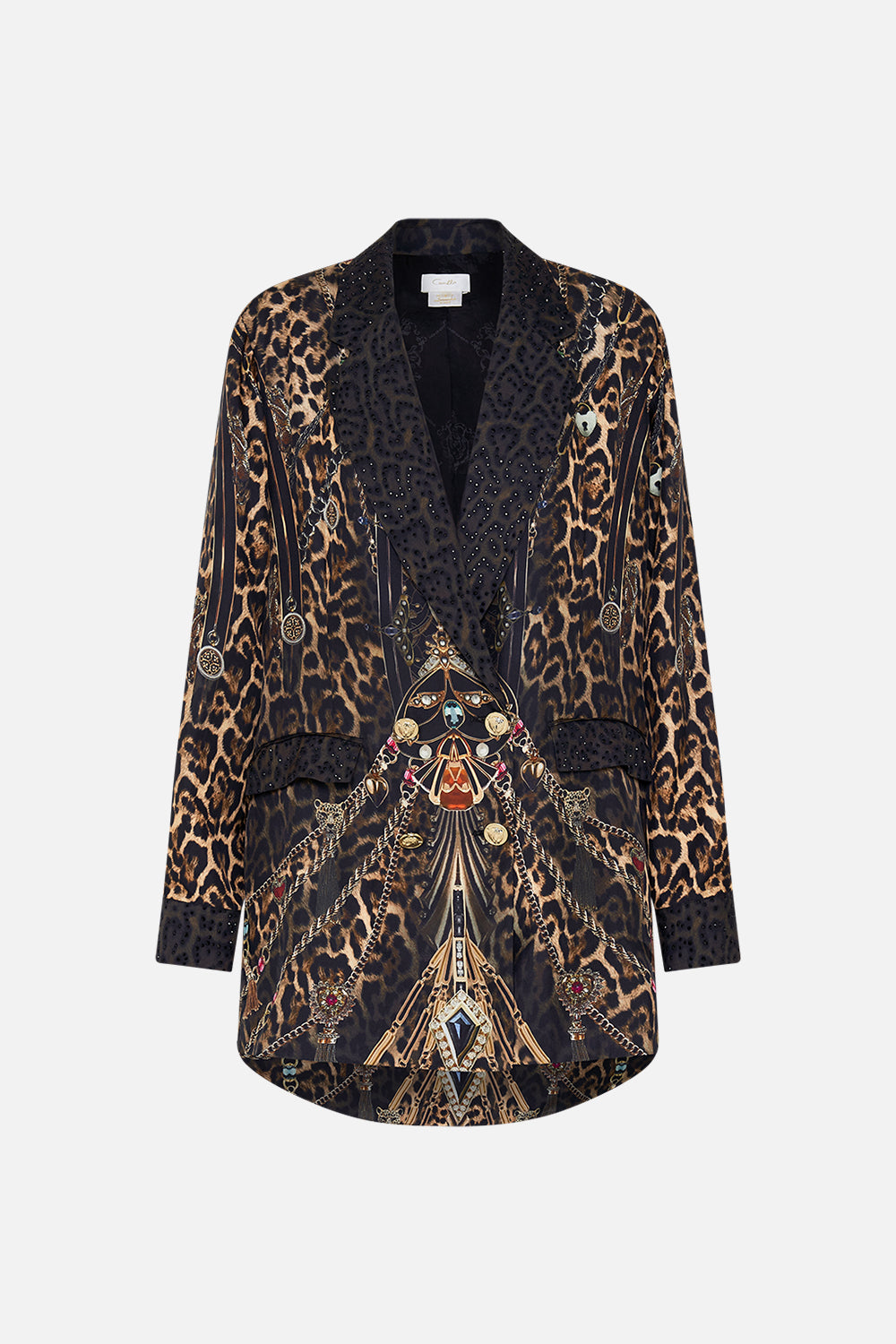 CAMILLA floral ruched cup underwire one piece in Stitched in Time print.