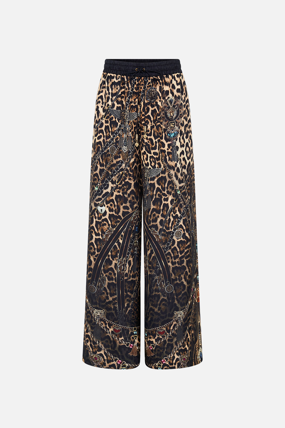 CAMILLA floral double-sided scarf in Stitched in Time print.