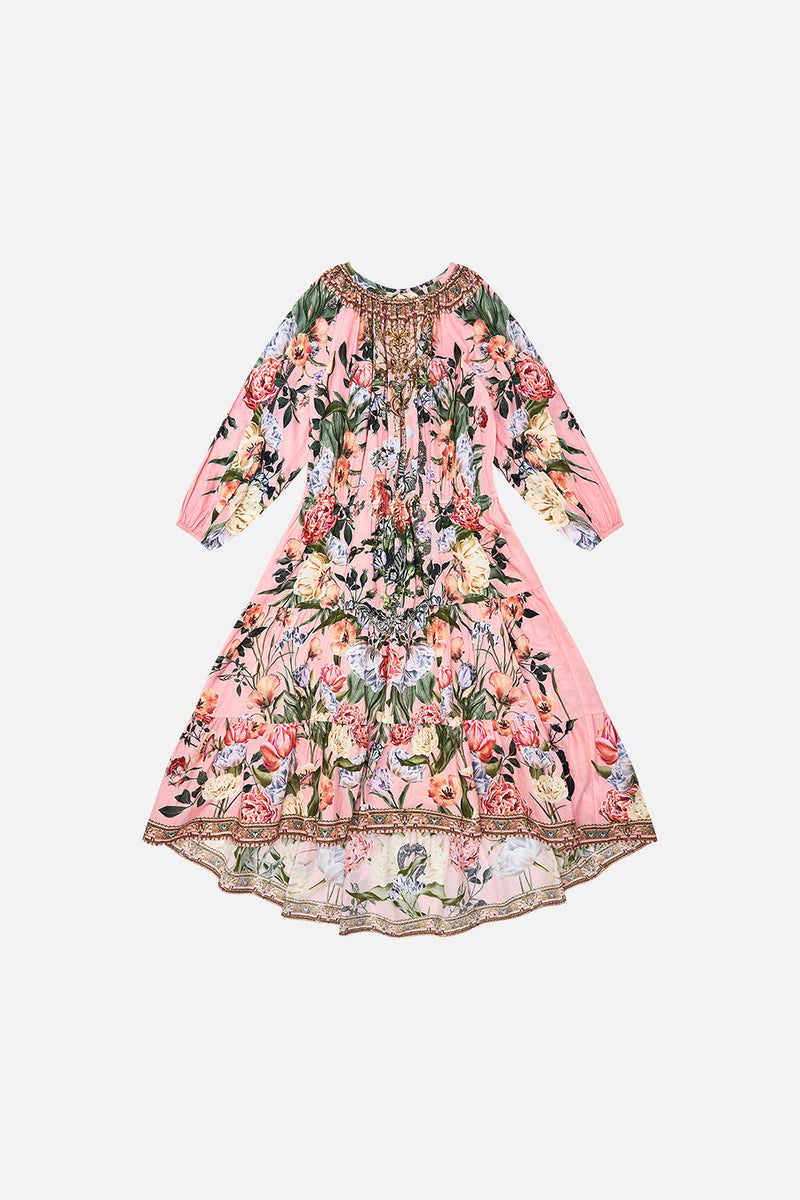 KIDS FLARE SLEEVE JERSEY DRESS 12-14 BAMBINO BLISS
