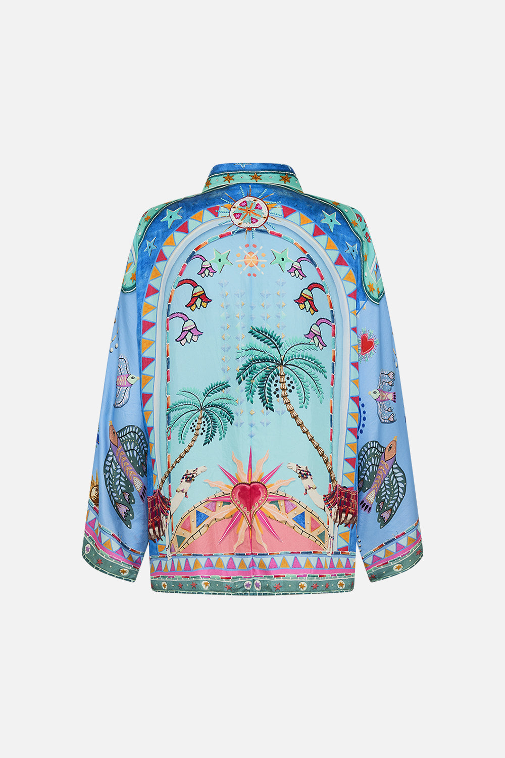 WIDE SLEEVE BLOUSE A PAINTED VILLAGE