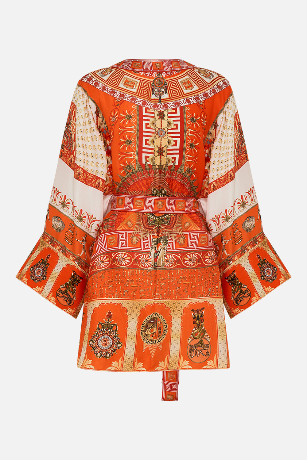 CAMILLA Short Kimono Wrap in The Obelisk Gate Print.