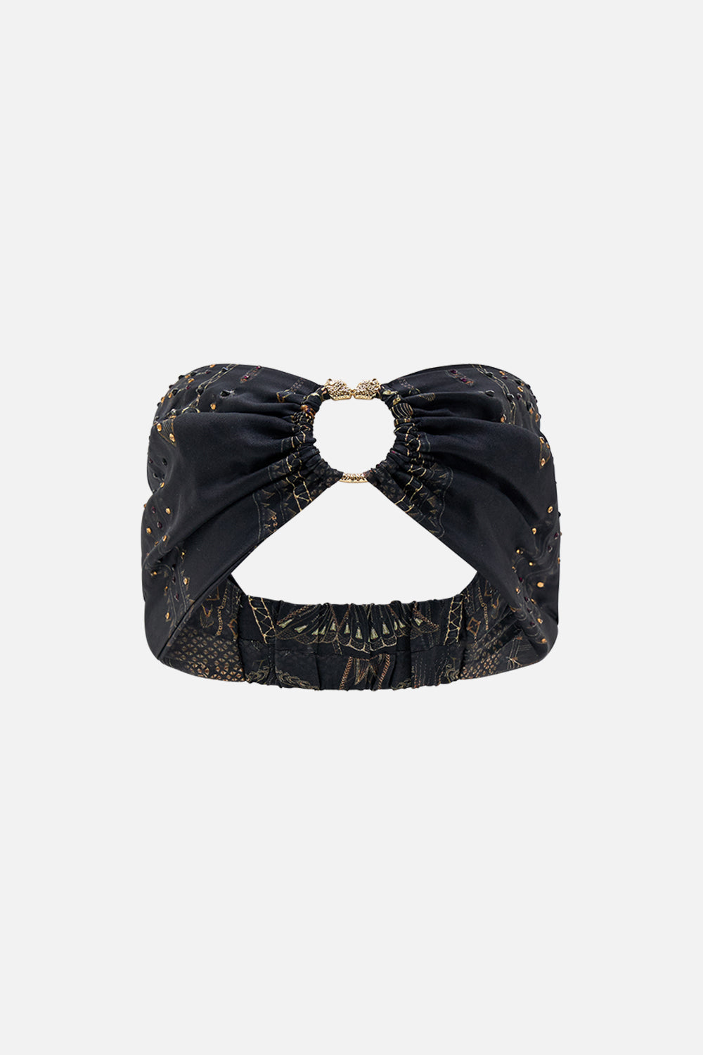 CAMILLA Ring Headband in An Egyptian Renaissance print