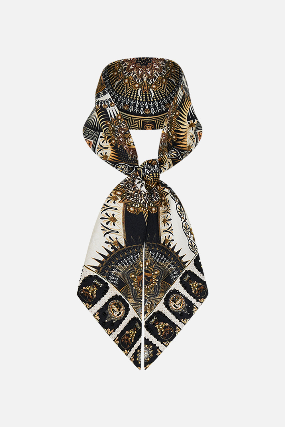 CAMILLA Skinny Neck Scarf in Temples of Dendara Print