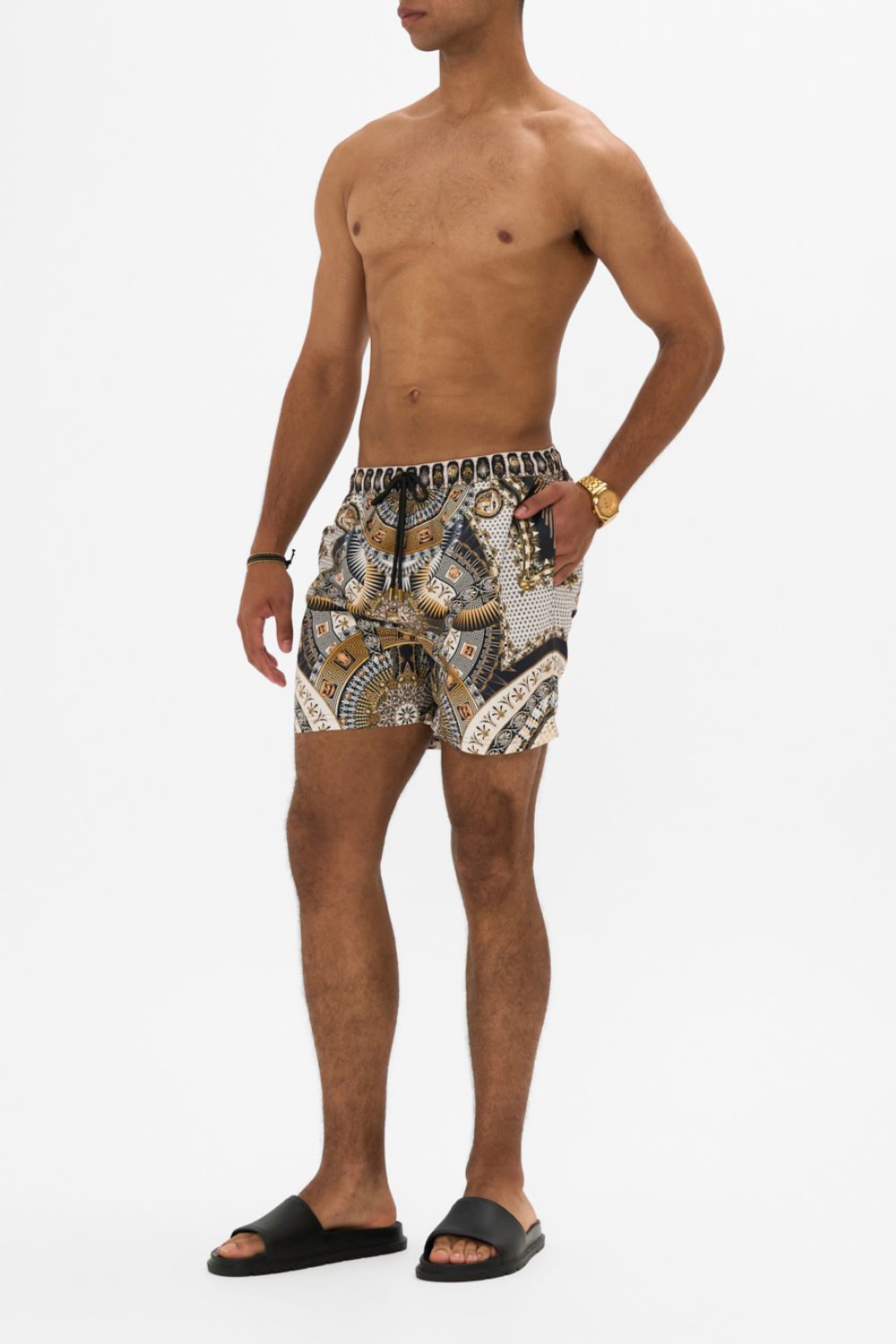 Hotell Franks By CAMILLA Mid Length Boardshort in Temples of Dendara Print
