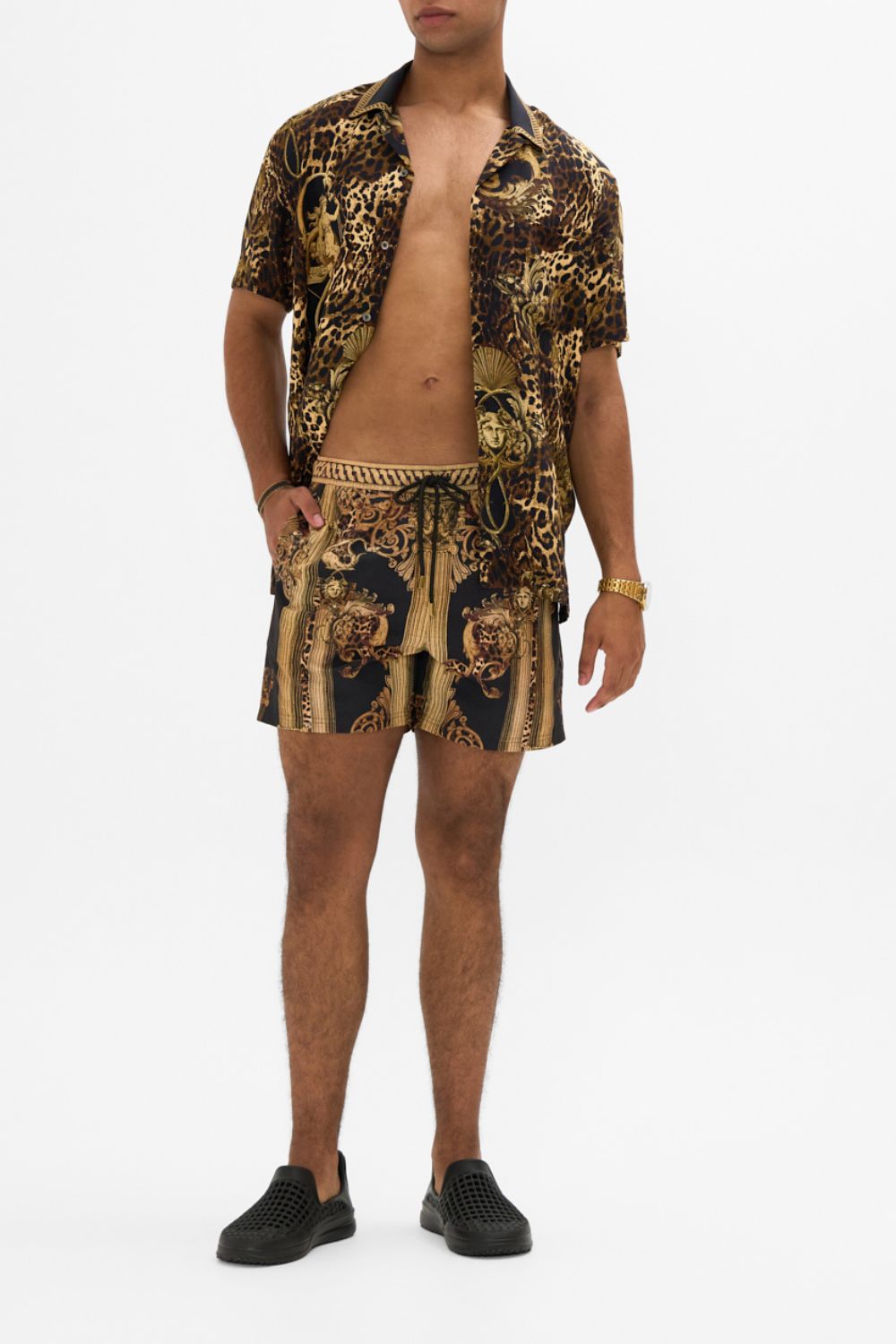 CAMILLA Mid Length Boardshort in Era Of Empires print