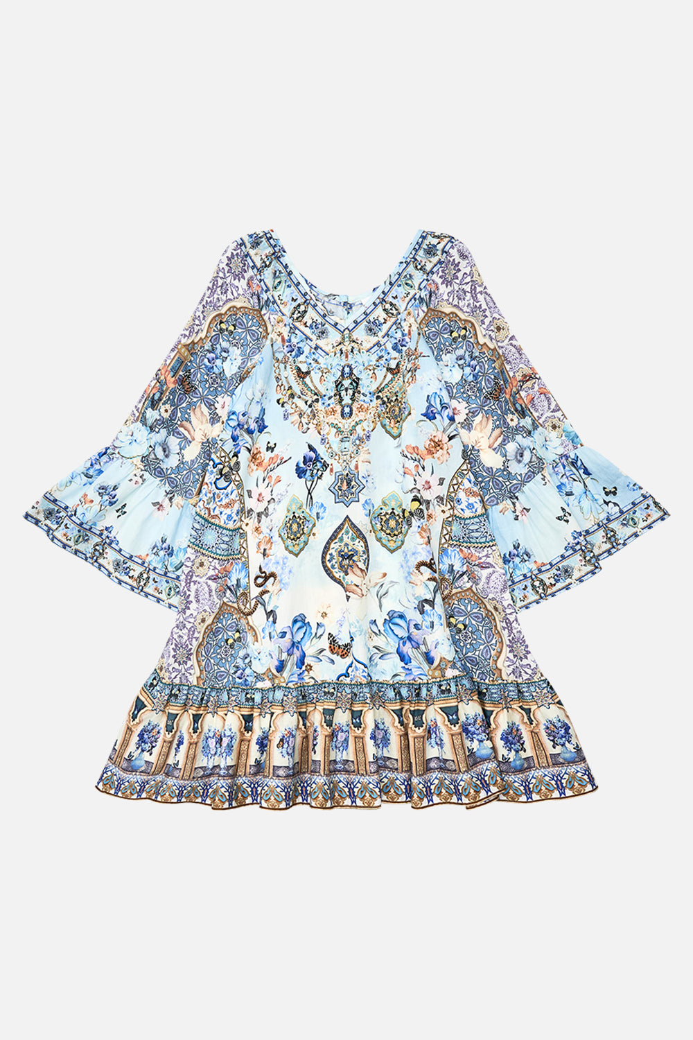 CAMILLA Kids A Line Gathered Dress 12-14 in Al Manial Palace Memoirs print