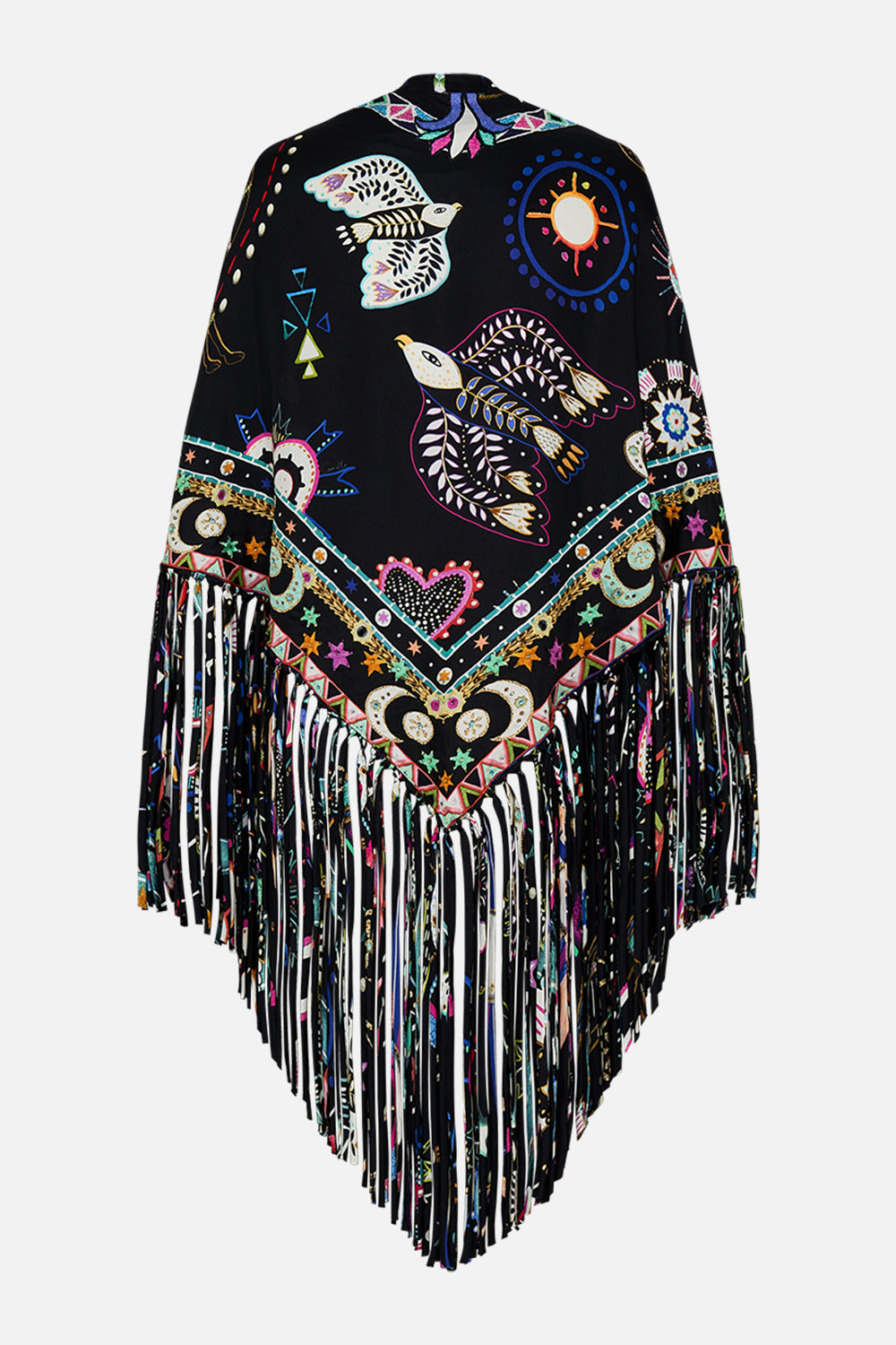 TRIANGLE SCARF WITH TASSELS NUBIAN NIGHTS