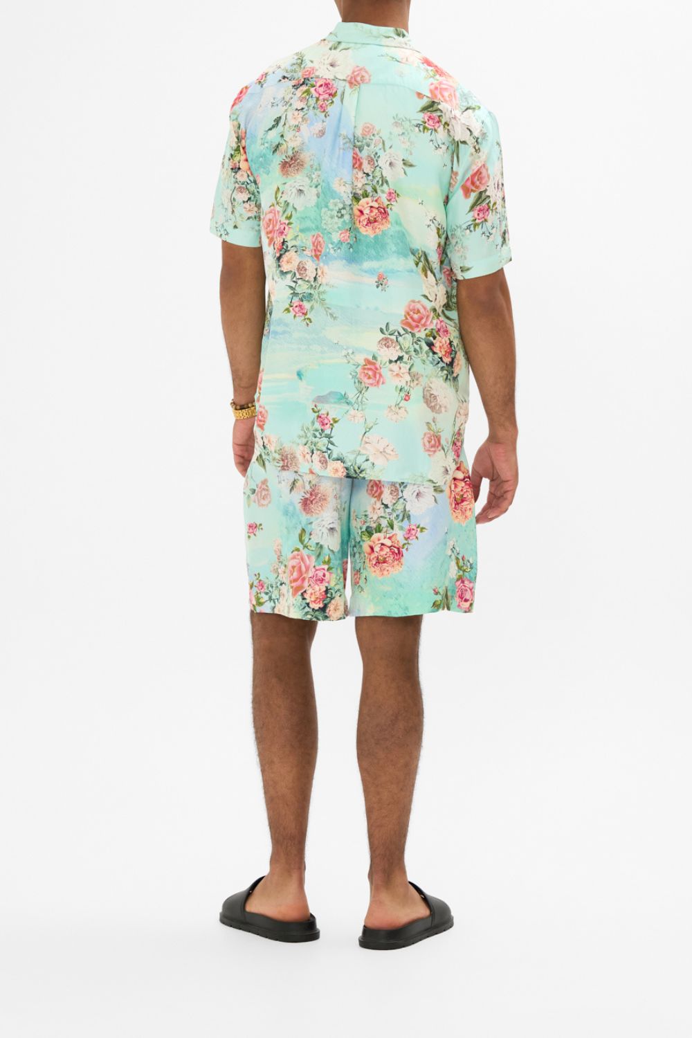 CAMILLA Oversized button through SS shirt in The jewellery museum print.