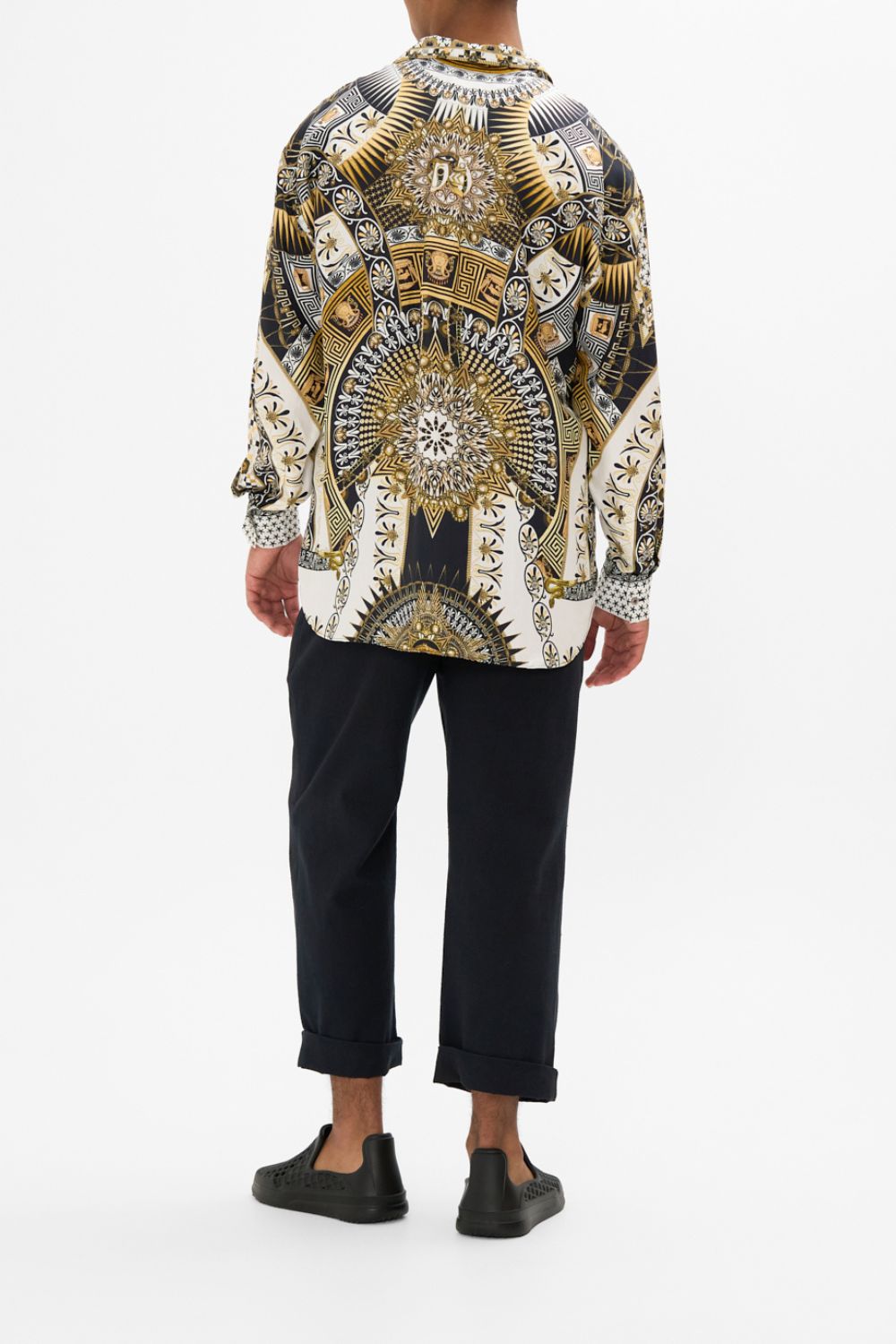 CAMILLA Oversized Shirt in Temples Of Dendara Print.