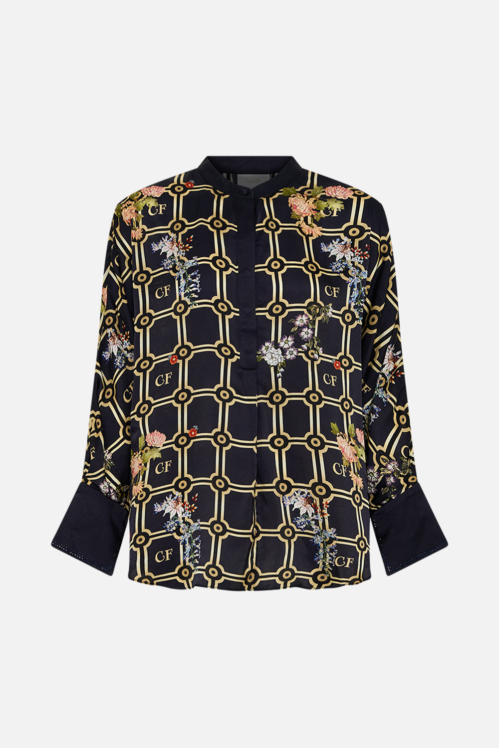 RELAXED PLACKET DETAIL SHIRT PALACIO POETRY