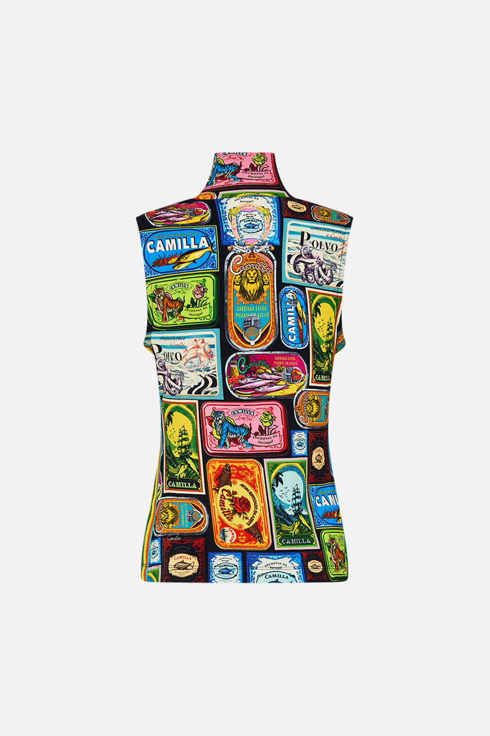 JERSEY SLEEVELESS TURTLENECK SAL DO MAR