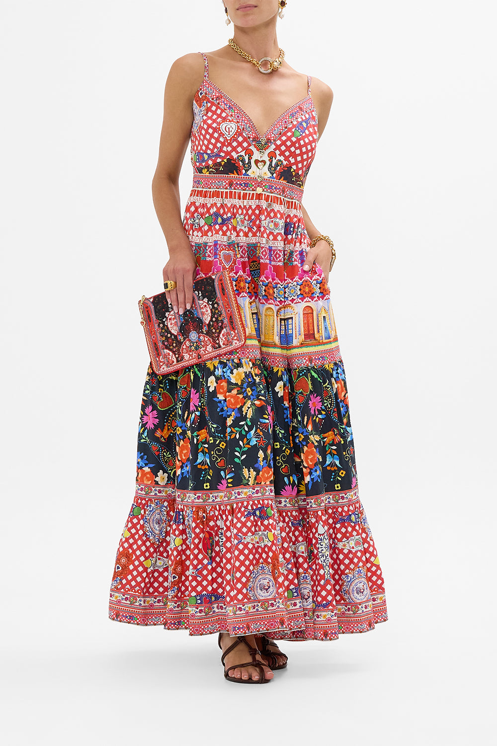 SMALL CANVAS CLUTCH FOLK FABULOUS