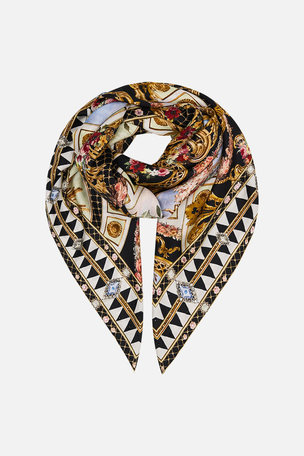LARGE SQUARE SCARF MONARCHY MANIA
