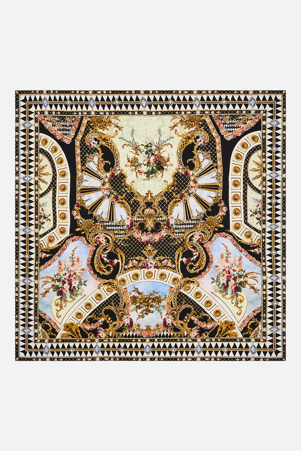 LARGE SQUARE SCARF MONARCHY MANIA