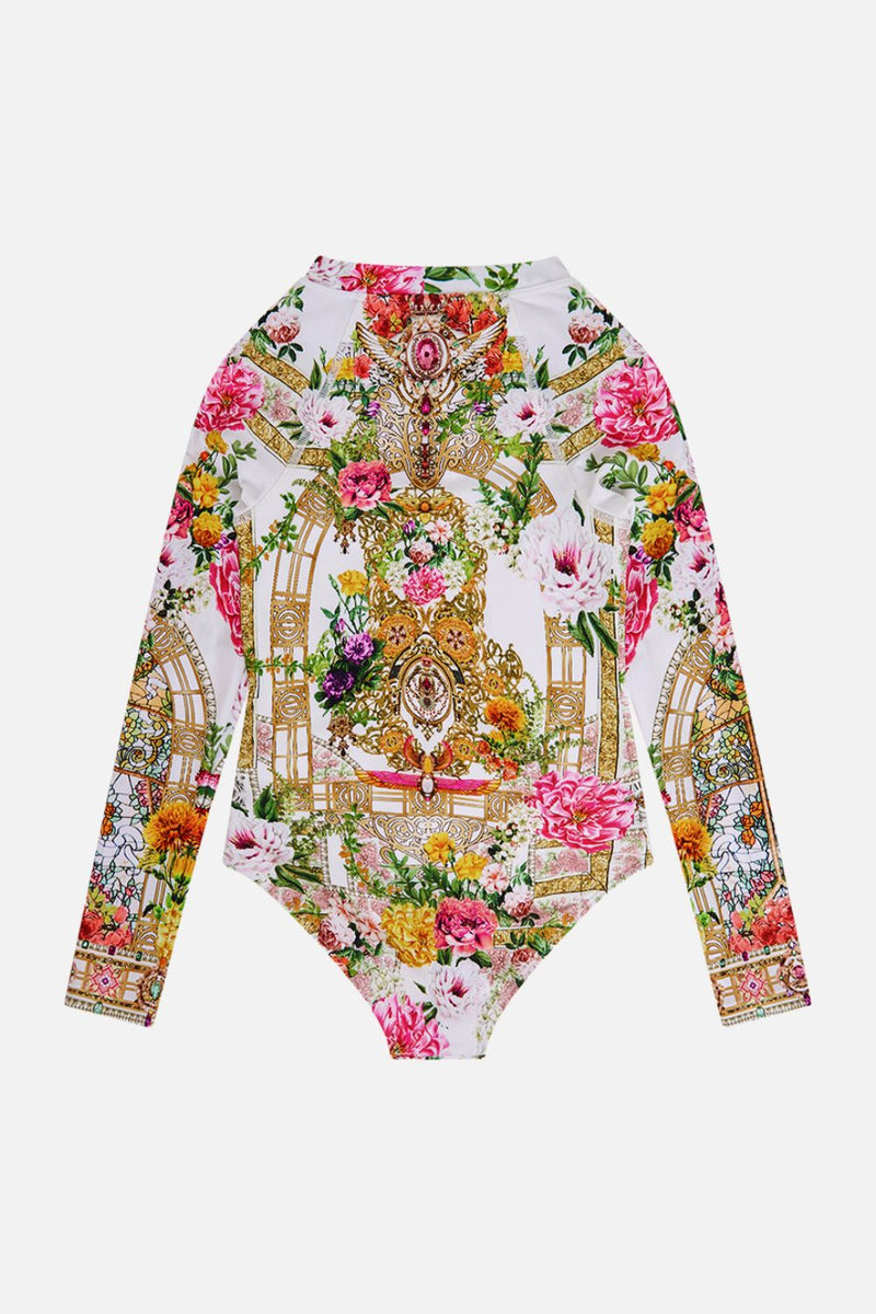 KIDS RUCHED SIDE PADDLESUIT 12-14 XANADU RISING main image 1