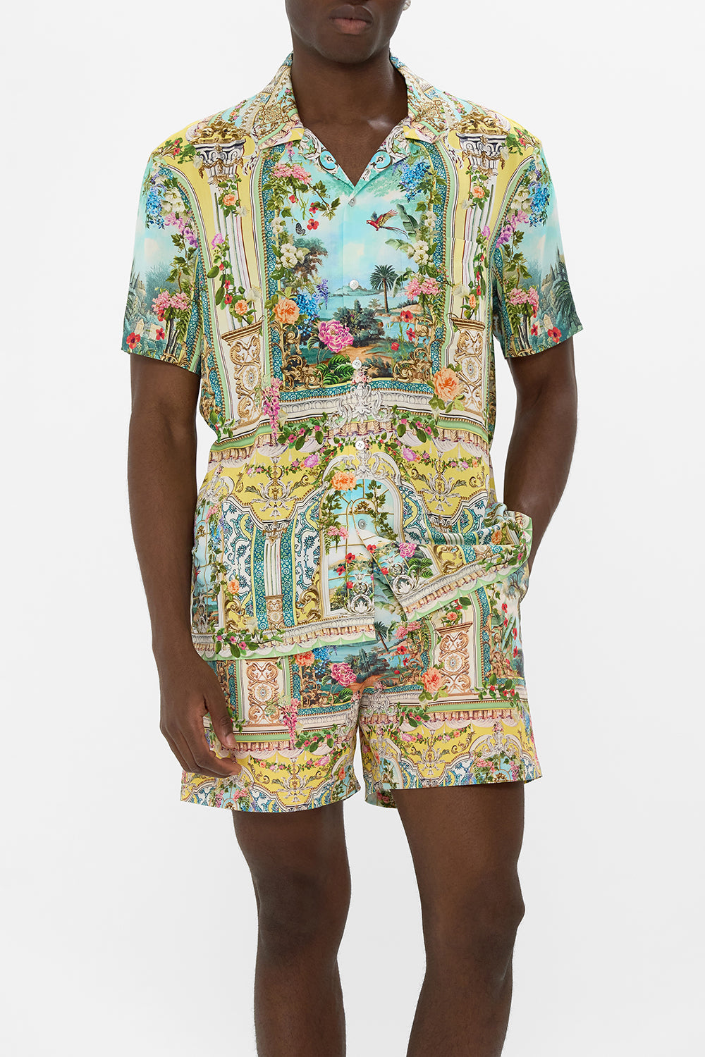 SHORT SLEEVE CAMP COLLARED SHIRT TALES OF TOPKAPI PALACE