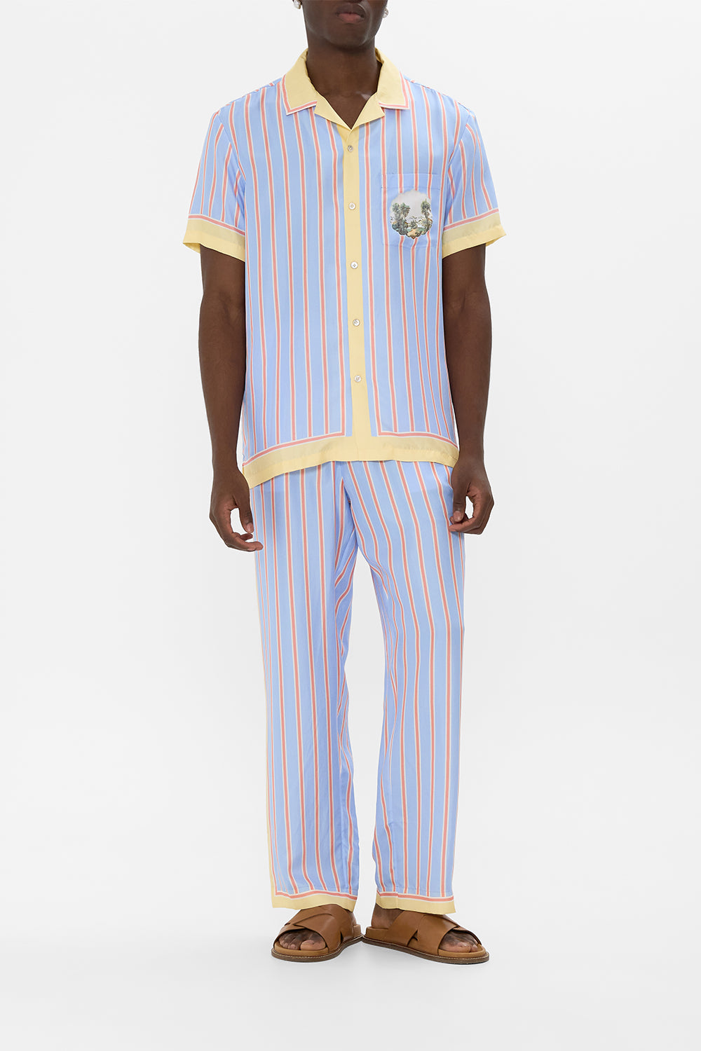 SHORT SLEEVE CAMP COLLARED SHIRT BOTANICAL BALLADS