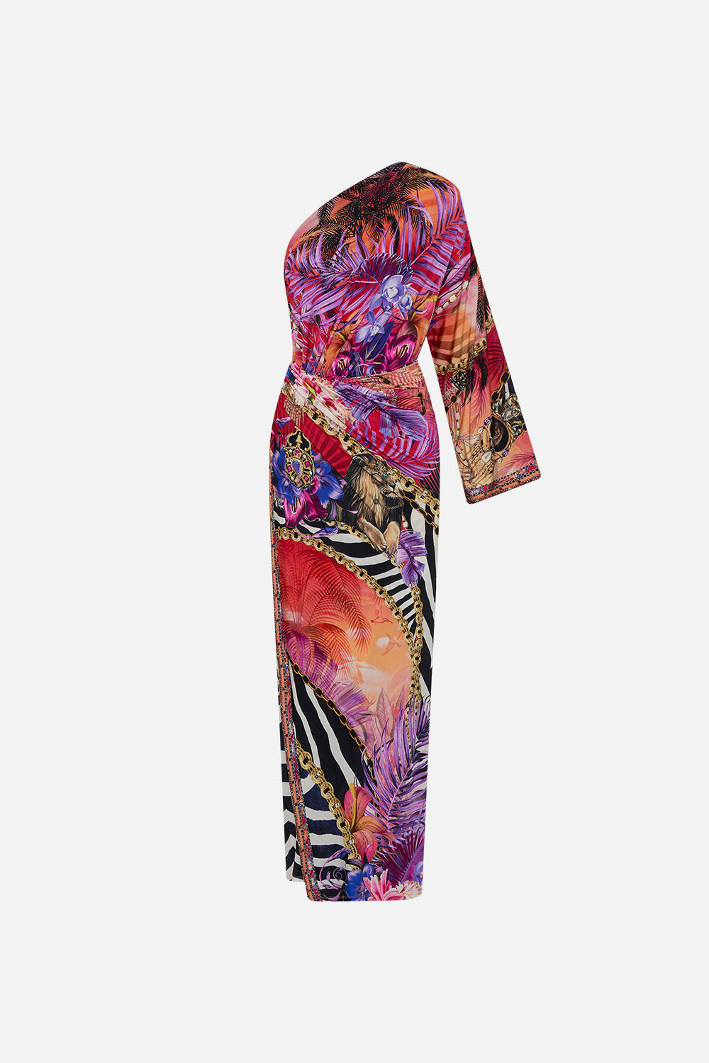 ONE SHOULDER JERSEY DRESS WILD LOVING