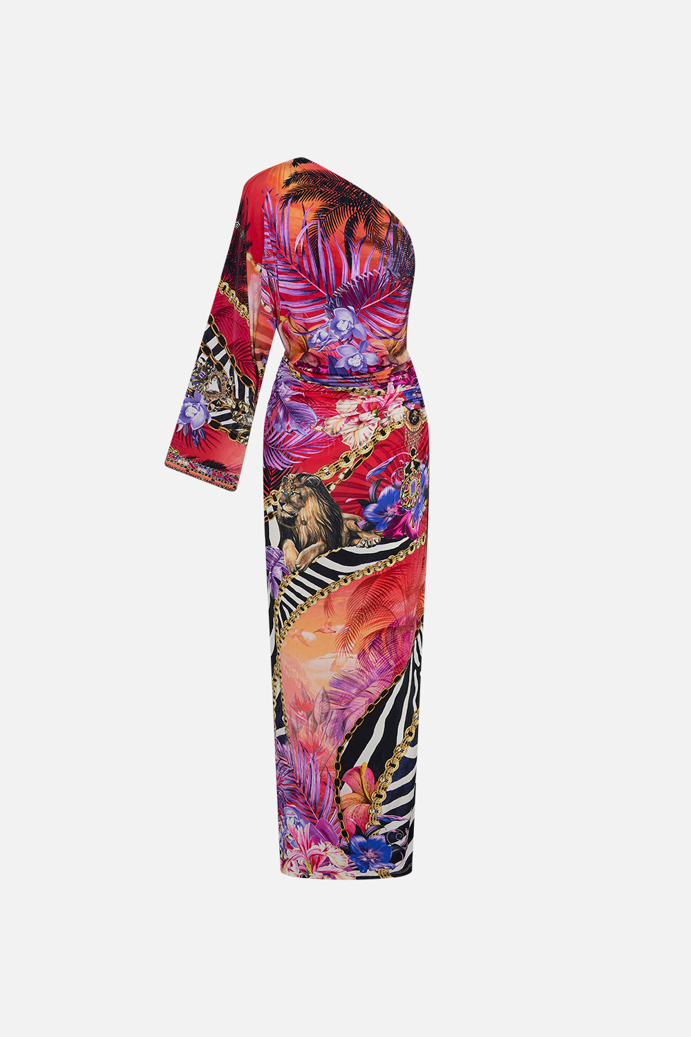 ONE SHOULDER JERSEY DRESS WILD LOVING