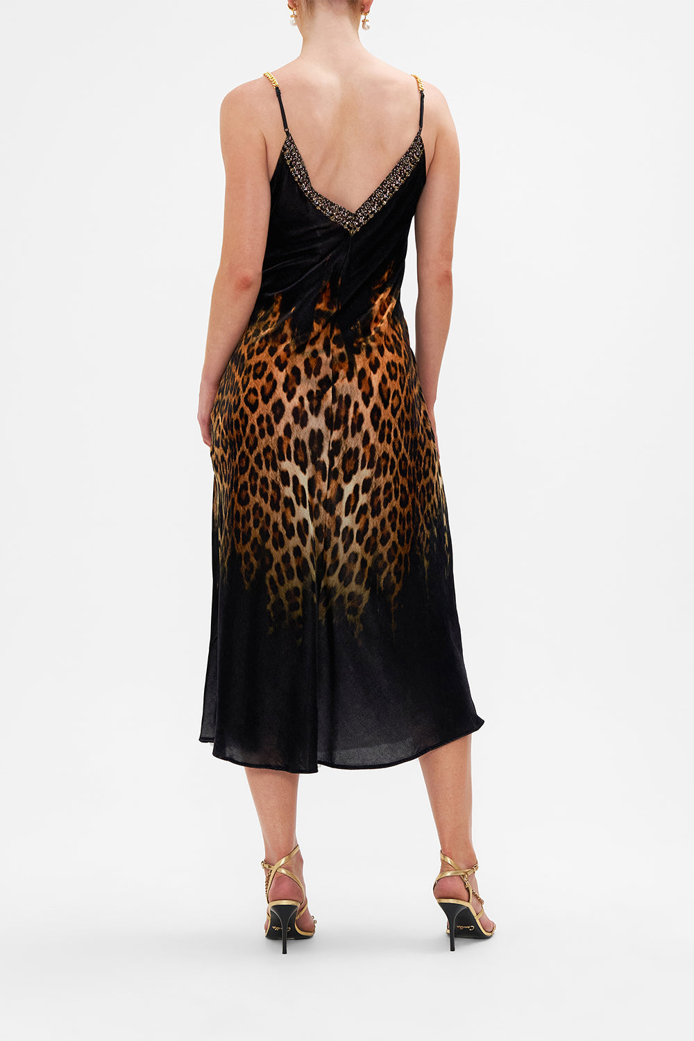 VELVET V NECK BIAS SLIP JUNGLE DREAMING