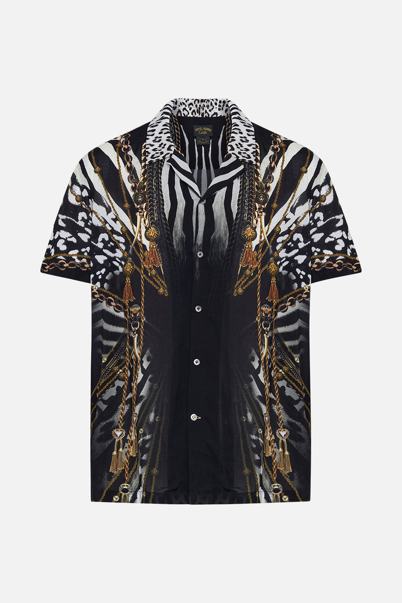 SHORT SLEEVE CAMP COLLARED SHIRT GODDESS ENERGY main image 1