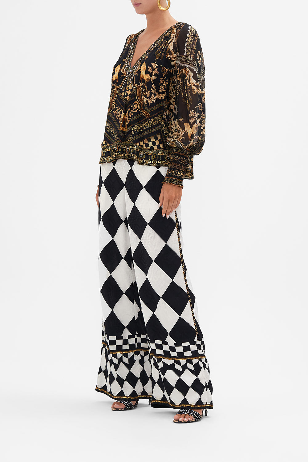 SHIRRED CUFF BLOUSE DUOMO DYNASTY