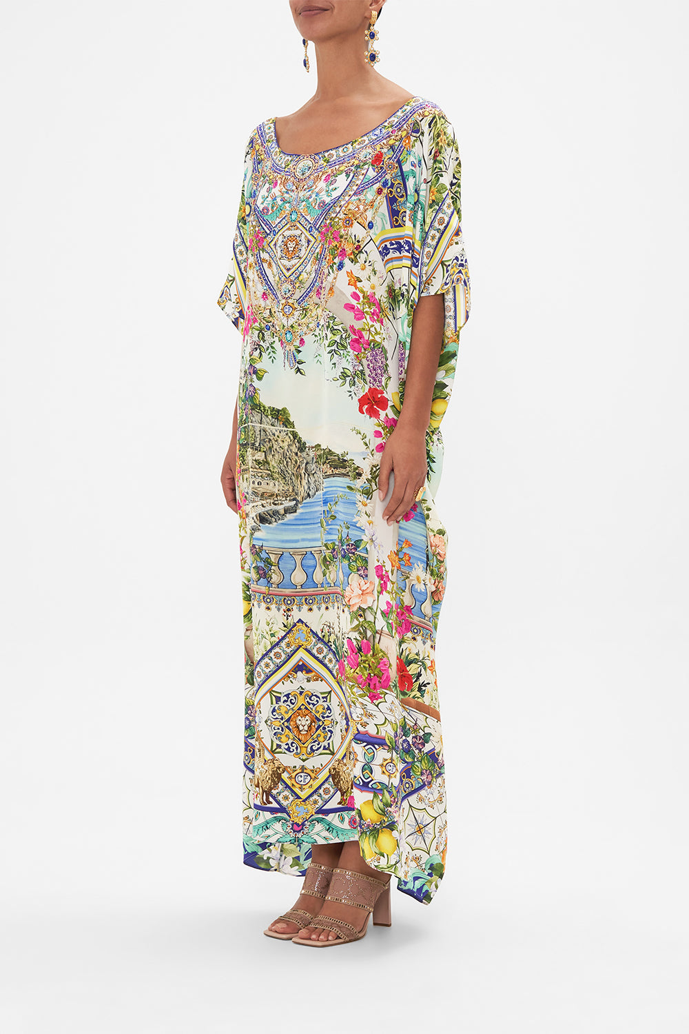 ROUND NECK KAFTAN AMALFI AMORE