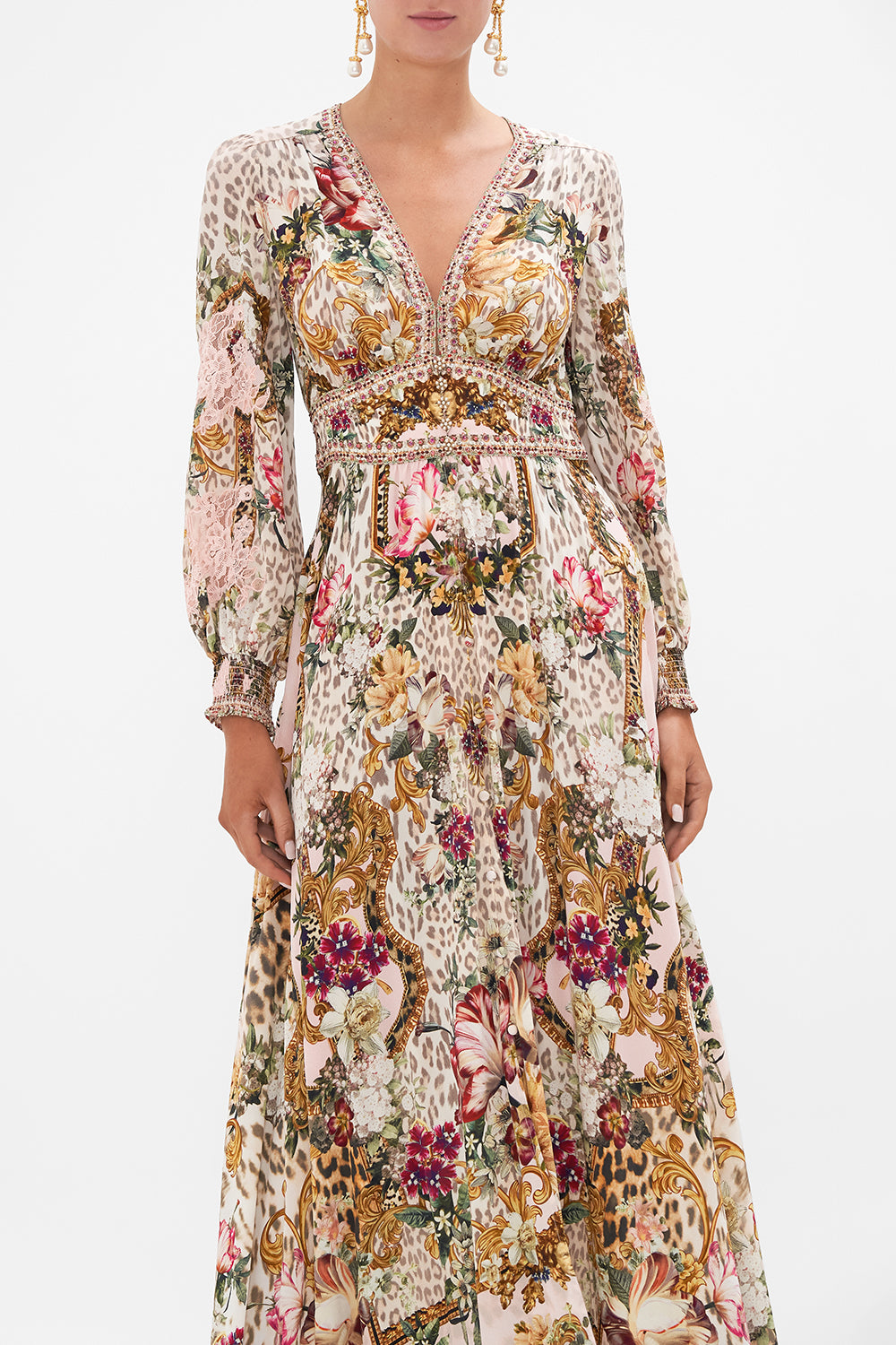 BUTTON DRESS WITH SHAPED WAISTBAND BAMBINO BLISS