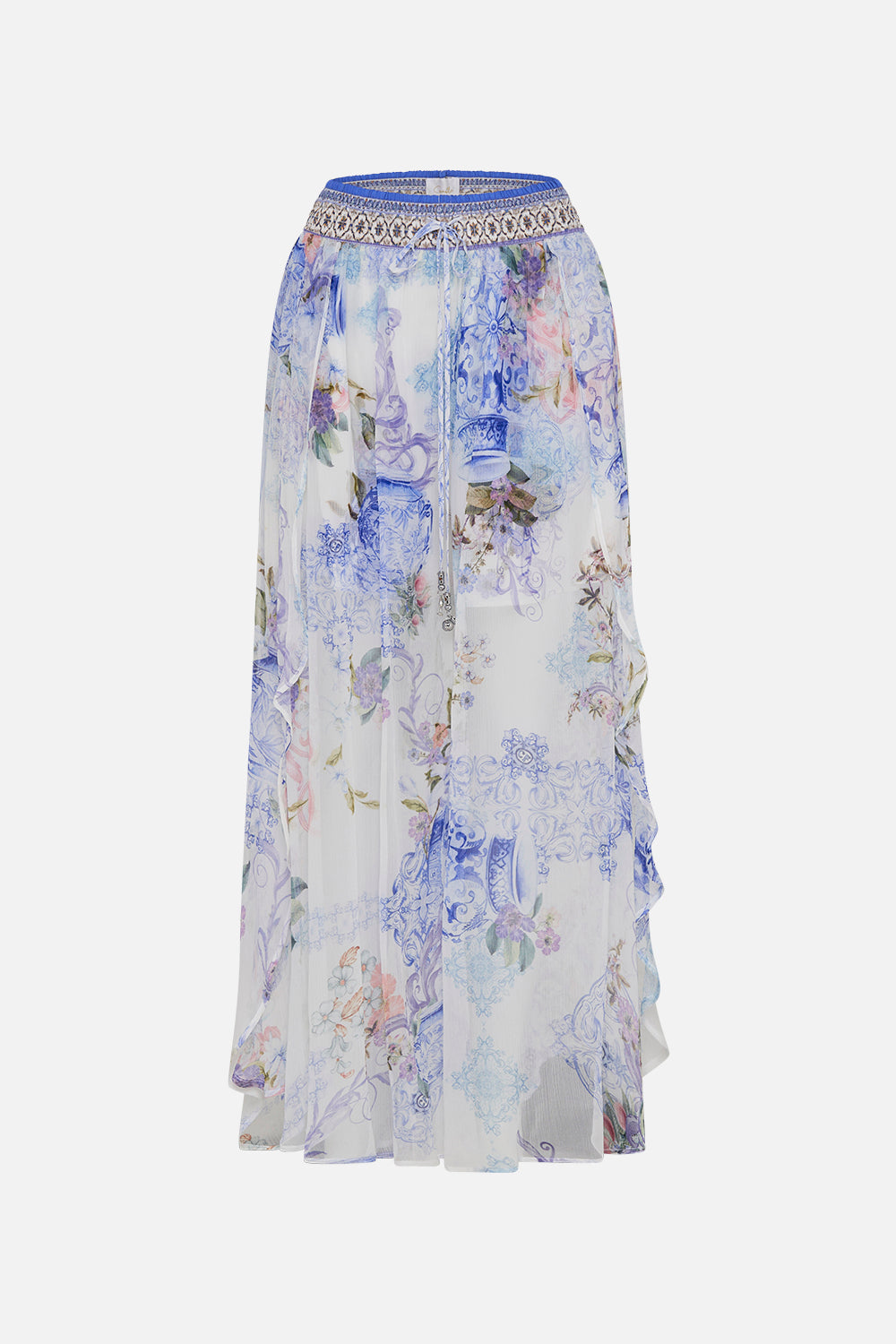 CURVED HEM PANT PAINT ME POSITANO