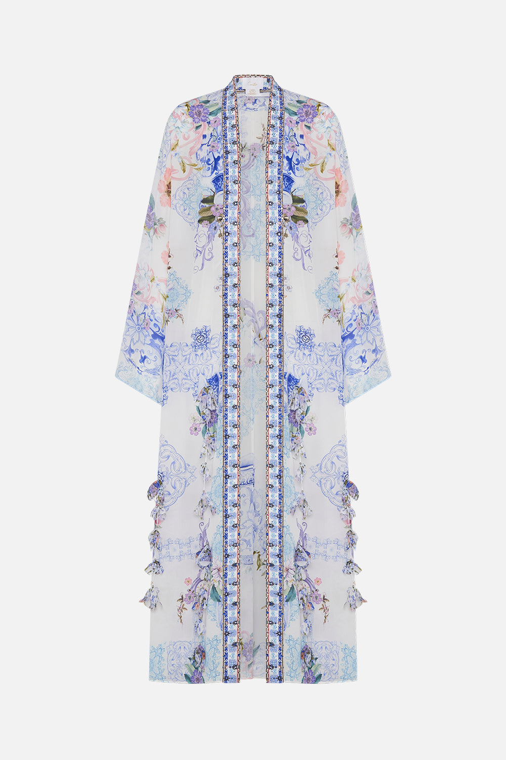 FLARE SLEEVE LONG ROBE PAINT ME POSITANO