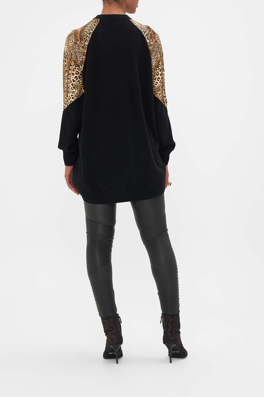 SILK SPLICED SHOULDER JUMPER STANDING OVATION