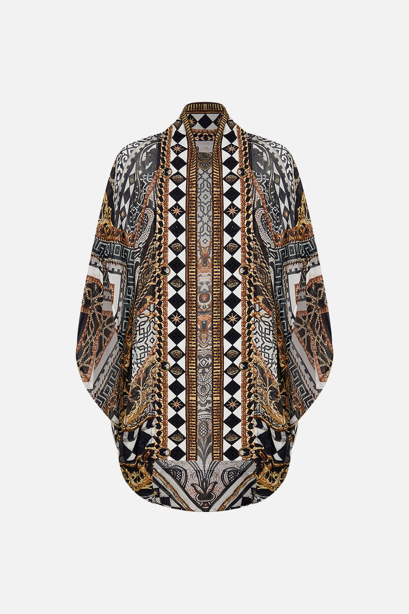 OPEN FRONT CARDI CAPE HEARTBEATS DRUMBEATS main image 0