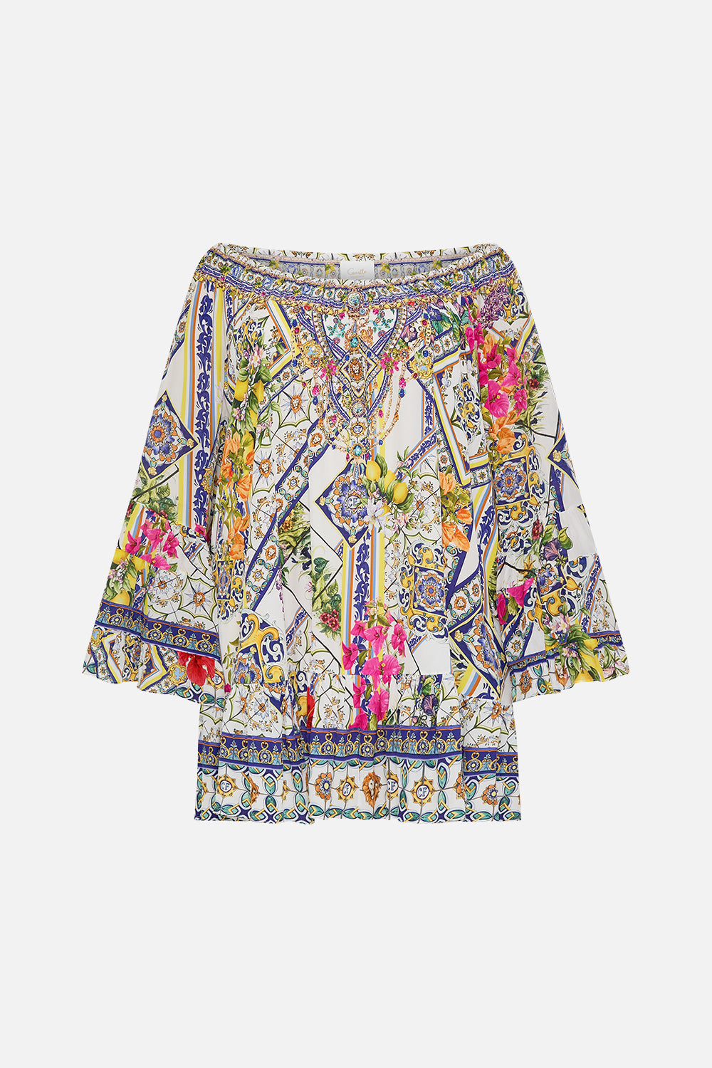 A LINE FRILL DRESS AMALFI AMORE