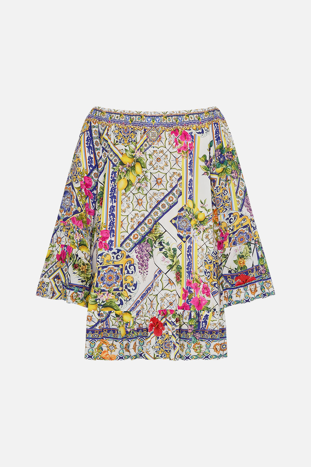 A LINE FRILL DRESS AMALFI AMORE