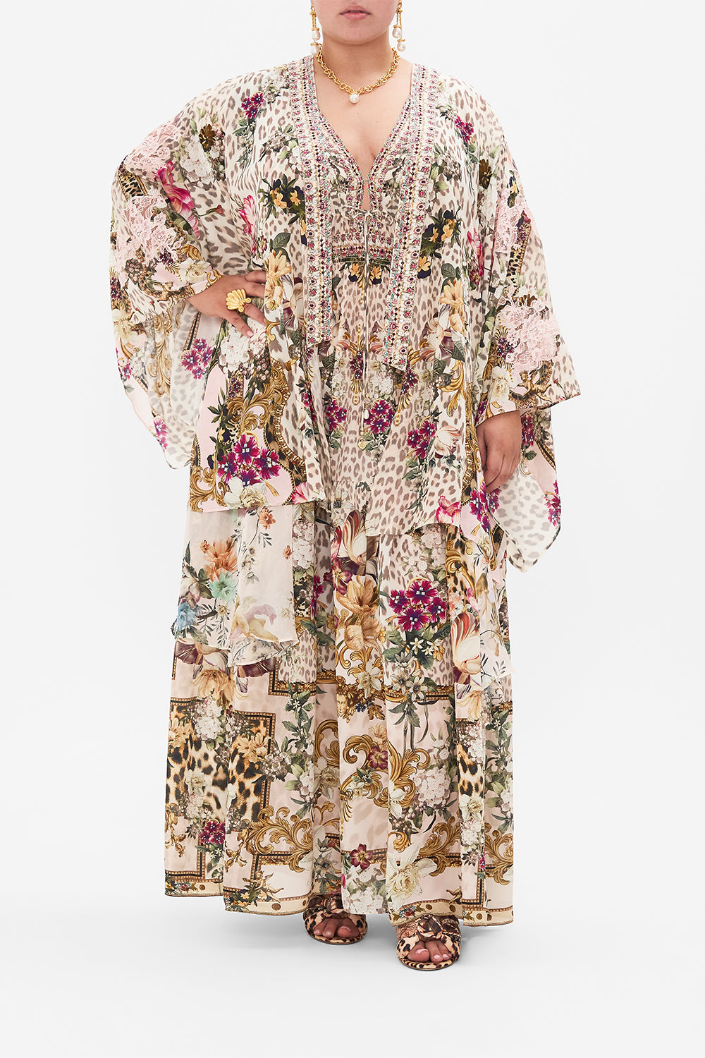 KIMONO WITH LONG UNDERLAYER BAMBINO BLISS