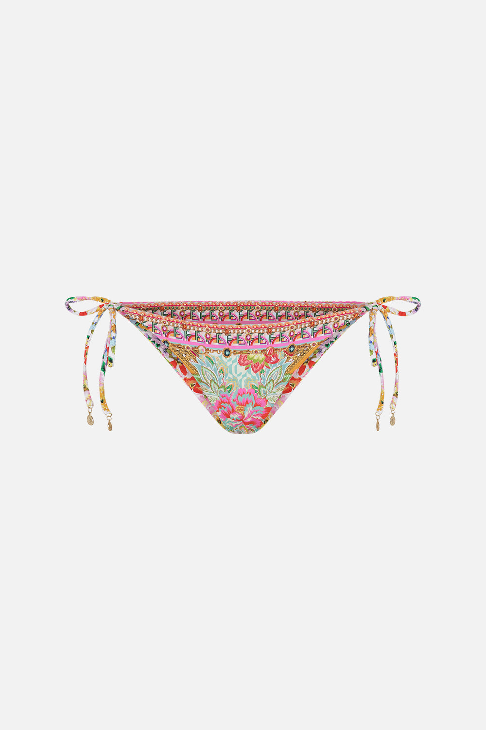 Product view of CAMILLA swimwear reversible bikini bottom in An Italian Welcome print