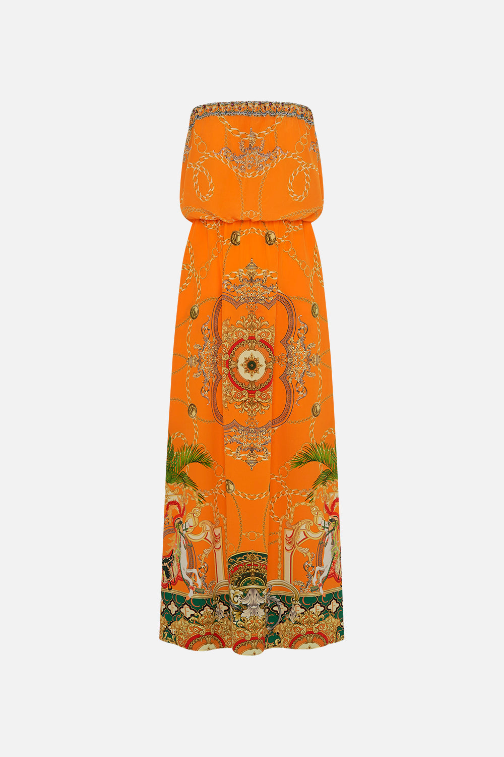 STRAPLESS BLOUSON DRESS DANCING WITH THE BULLS