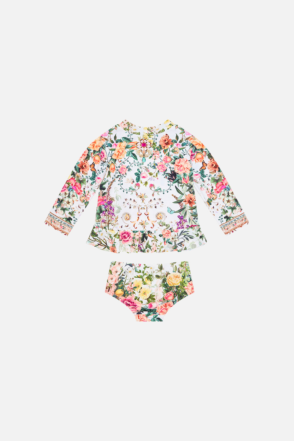 Product view of Milla By CAMILLA babies rashie set in Renaissance Romance print