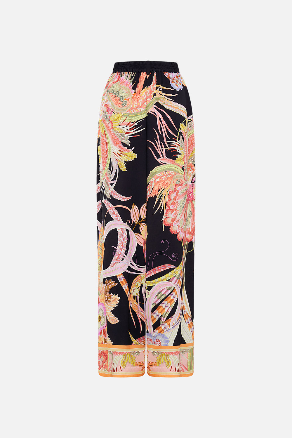 CAMILLA designer wide leg pants in Lady of The Moon print