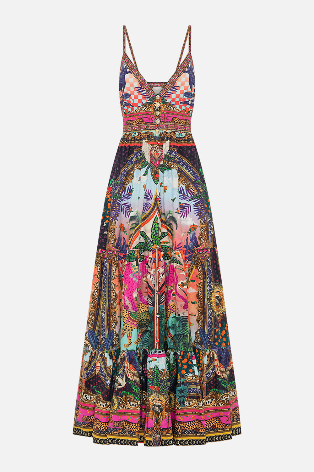 ORGANIC COTTON TIERED BODICE DRESS ALESSANDROS ATLANTIS