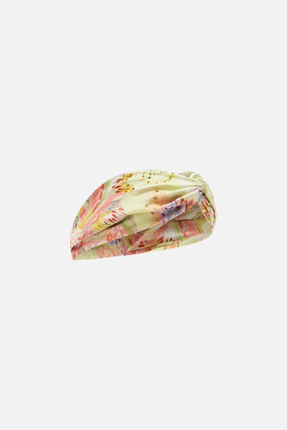 CAMILLA designer silk headband in Cosmic Tuscan print