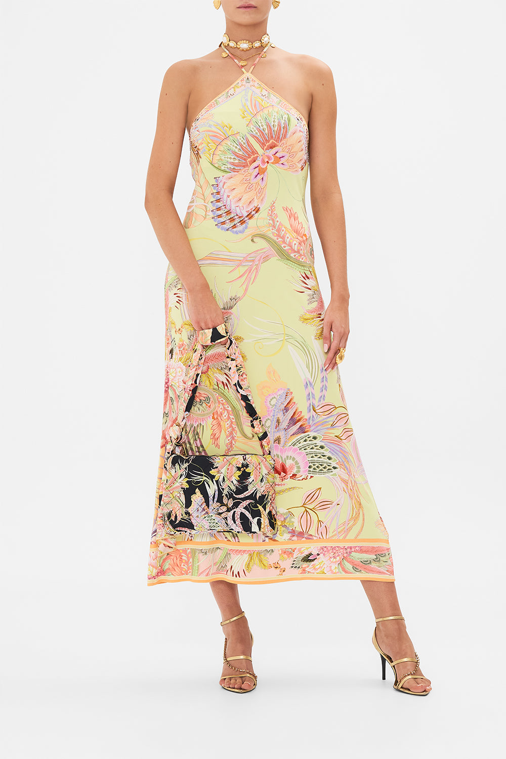 Product view of CAMILLA shoulder bag in Lady of The Moon print