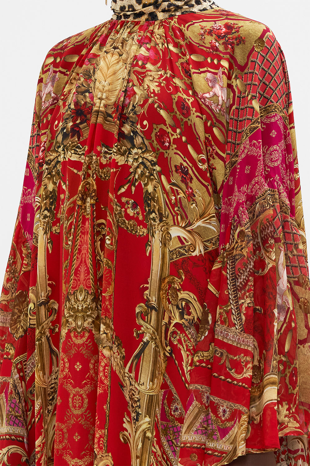 HIGH NECK RUFFLE KAFTAN SWEET SOPRANO